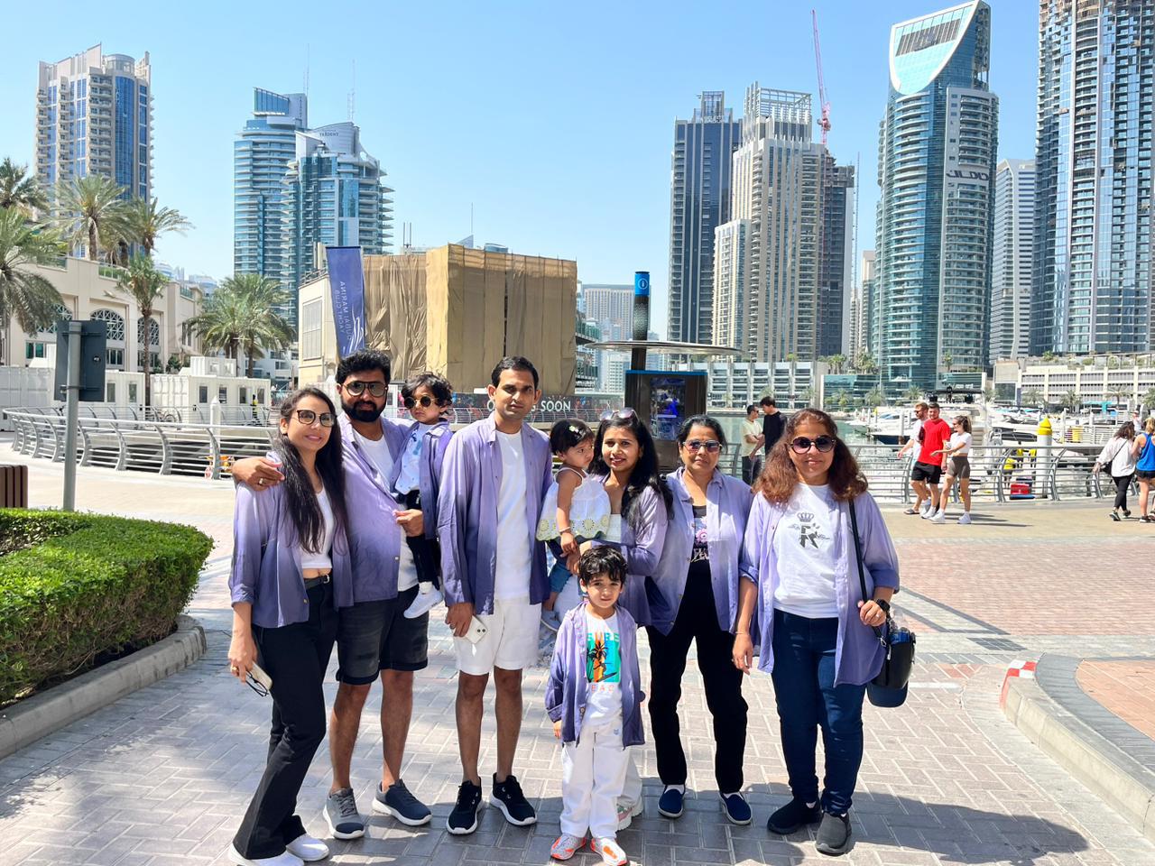 Family Co-Ordinated Ombre Shirt Outfits