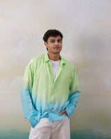 Electric Blue Lagoon Shirt — Men