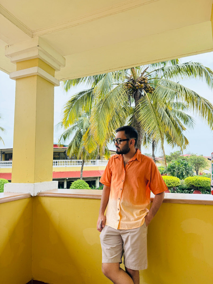 Sunset Dune Ombré Shirt — Men